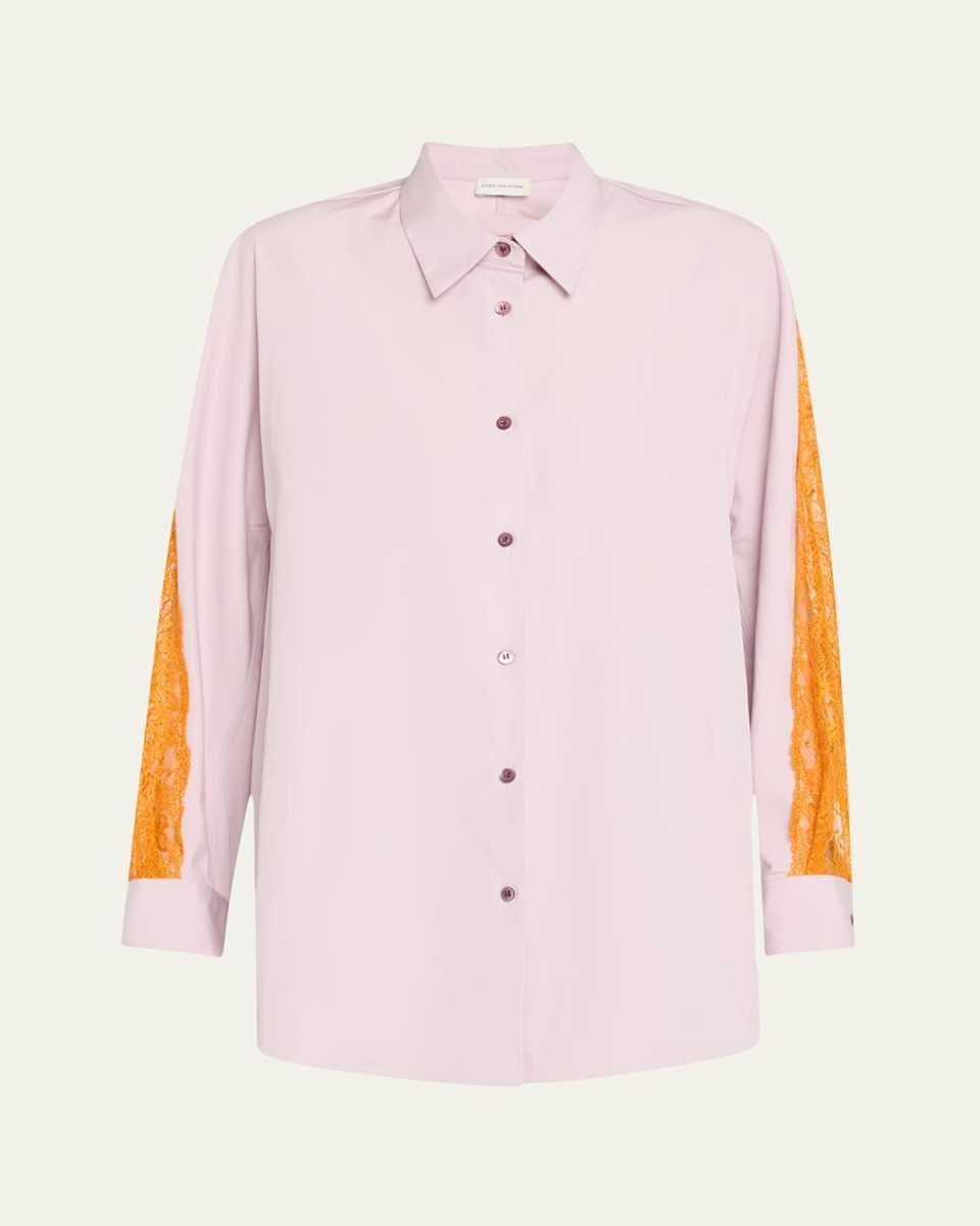 Camia Lace Button Down Shirt